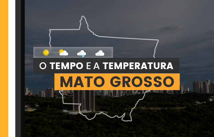 O TEMPO E A TEMPERATURA: Mato Grosso terá tarde chuvosa nesta quinta-feira (21)