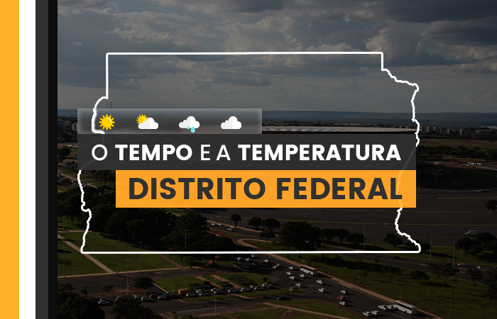 O TEMPO E A TEMPERATURA: quinta-feira (21) com tarde chuvosa em Brasília