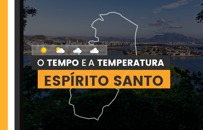 PREVISÃO DO TEMPO: Dia ensolarado durante a manhã no Espírito Santo nesta quarta-feira (20)