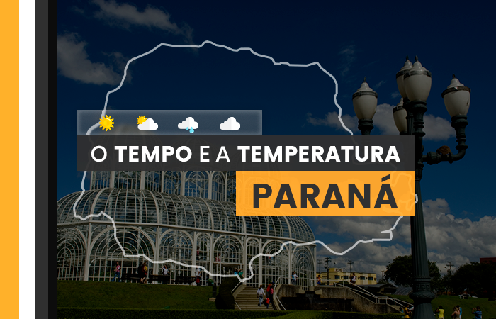 PREVISÃO DO TEMPO: chuva isolada em parte do Paraná nesta terça-feira (5)