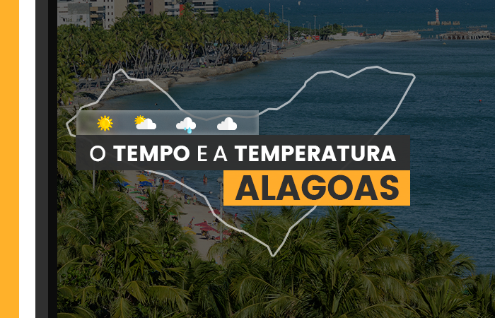 PREVISÃO DO TEMPO: céu coberto por nuvens em Alagoas nesta terça-feira (5)