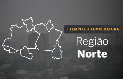 PREVISÃO DO TEMPO: céu com muitas nuvens com pancadas de chuva na região Norte