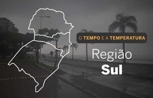 PREVISÃO DO TEMPO: domingo (25) com pancadas de chuva no Sul