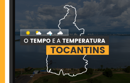PREVISÃO DO TEMPO: quinta-feira (21) com muitas nuvens no Tocantins
