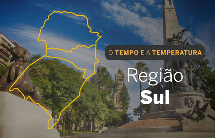 PREVISÃO DO TEMPO: sábado (16) com sensação de tempo abafado em parte do Sul