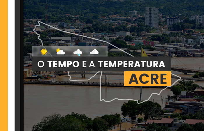 PREVISÃO DO TEMPO: sexta-feira (1°) com pancadas de chuva no Acre